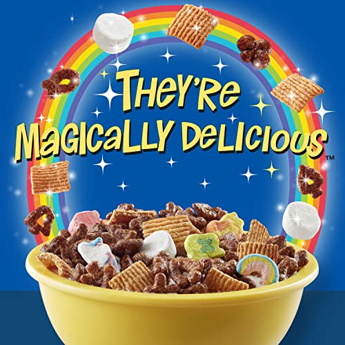 Lucky Charms Smores Breakfast Cereal with Marshmallows, Family S...