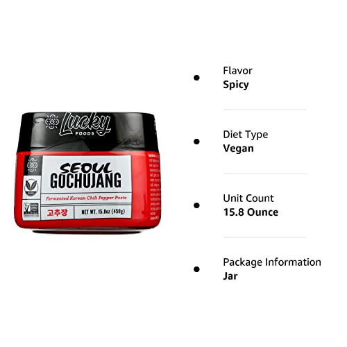 Lucky Foods Seoul Gochujang Chili Paste, 15.8 OZ