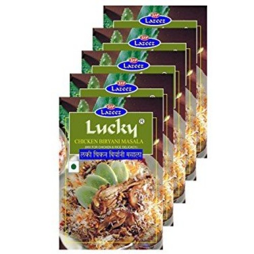 Lucky Masale Chicken Biryani Masala 1.7 Oz, Pack Of 5