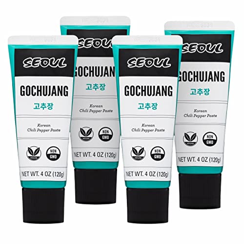 Lucky Foods Seoul Gochujang Chili Paste, Non GMO Pack of 4 - 4o...