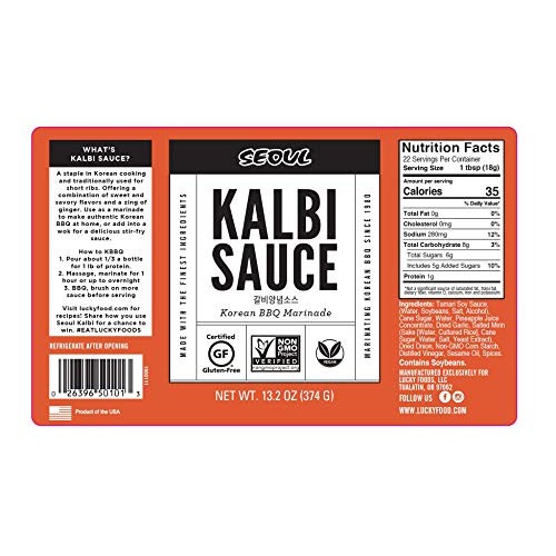 Lucky Foods Seoul Korean Bbq Sauce Kalbi 13.2 Oz