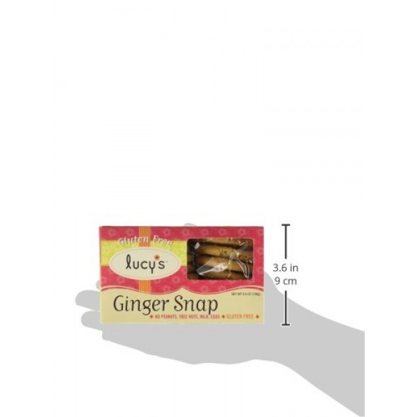 Lucys Ginger Snaps Gluten Free Cookies, 5.5 Ounce