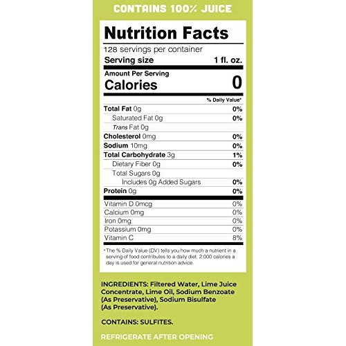 Lucys Family Owned - Lime Juice, 1 Gallon 128Oz.