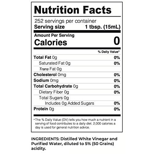 Lucys Family Owned - Natural Distilled White Vinegar, 1 Gallon