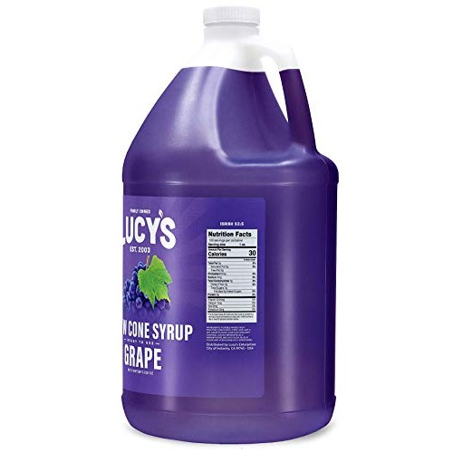 Lucys Family Owned - Shaved Ice Snow Cone Syrup - Grape - 32 Oz