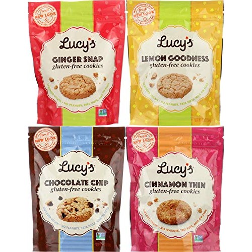 Lucys Gluten-Free Cookies 4 Flavor Variety Bundle: 1 Chocolat