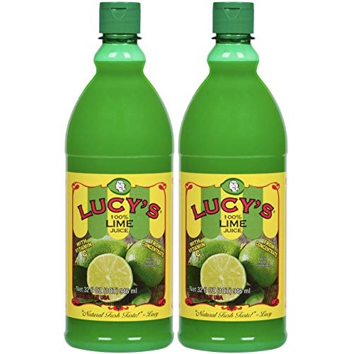 Lucy’S Family Owned - Lime Juice, 32 Oz. Bottle Pack Of 2