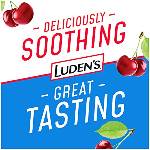 Ludens Sugar-Free Wild Cherry Cough Throat Drops Pectin Lozenge