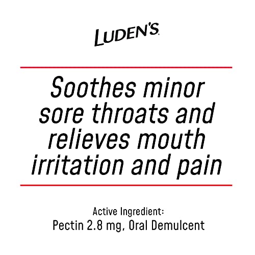 Ludens Sugar-Free Wild Cherry Cough Throat Drops Pectin Lozenge