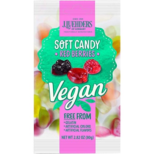 Luehders Gummis Vegan Red Berries, 2.8 Oz