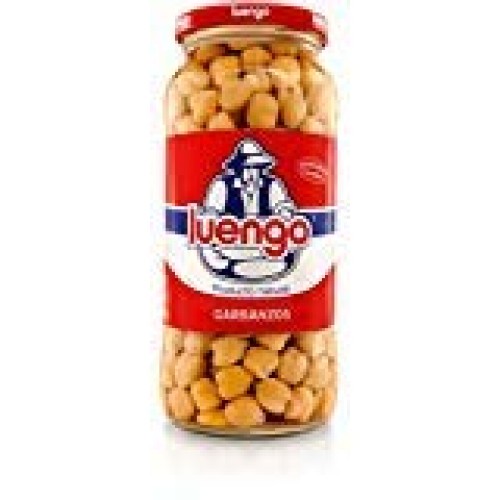 Luengo Cooked Chick Peas Garbanzos 20.1 Ounces 570 G Gla