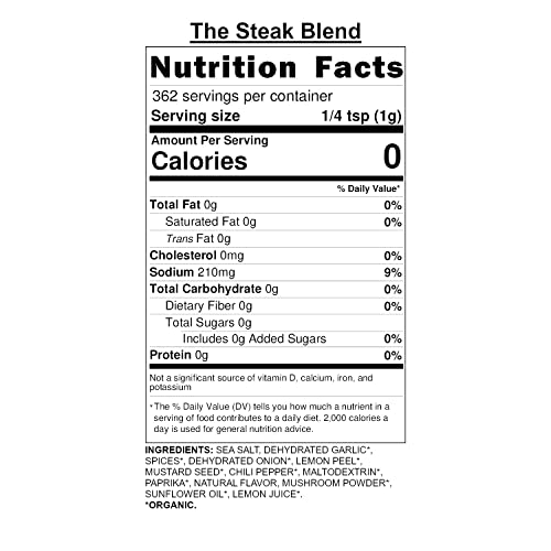 Kinders The Steak Blend Rub 12.8 oz USDA Organic Bundle with 1...