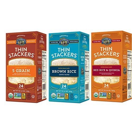 Lundberg Organic Gluten-Free Thin Stackers 3 Flavor Variety Bund