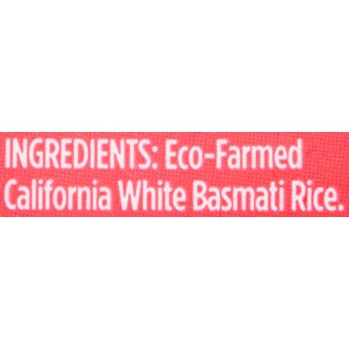 Lundberg Basmati White Eco-Farmed Rice, 2 Lb