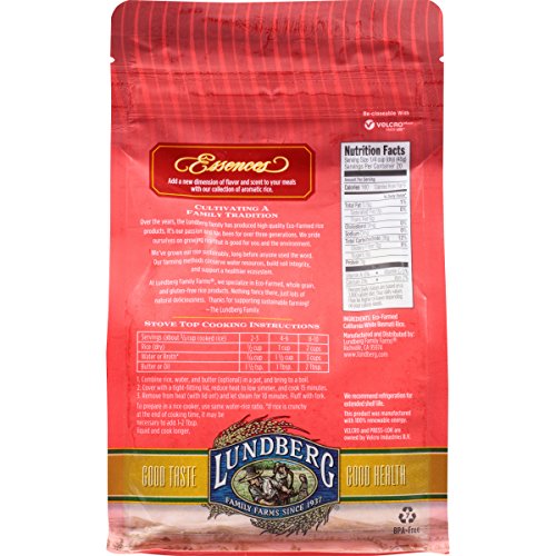 Lundberg Basmati White Eco-Farmed Rice, 2 Lb