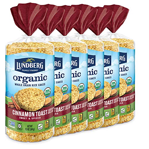 Lundberg Brown Rice Cakes, Organic Cinnamon Toast, 57 Oz