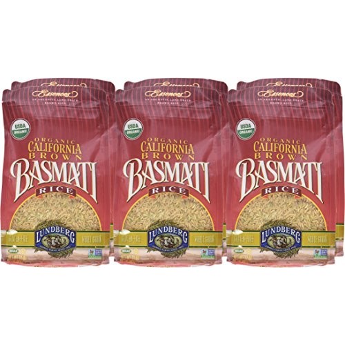 Lundberg California Brown Basmati Rice, 32 Ounce Pack Of 6, Or