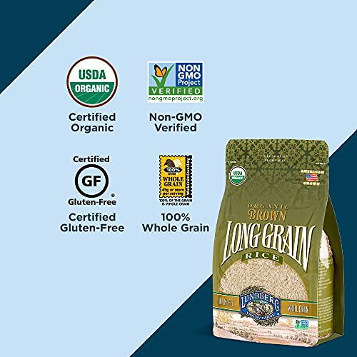 Lundberg Family Farms Brown Rice, Long Grain, Gluten Free, Organ