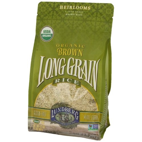 Lundberg Family Farms Brown Rice, Long Grain, Gluten Free, Organ
