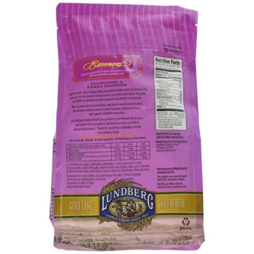 Lundberg Family Farms - California White Jasmine Rice, Floral Sc
