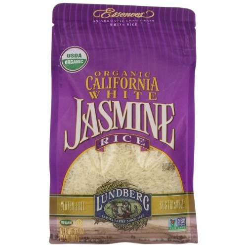 Lundberg Family Farms, California White Jasmine Rice, 32 Ounce