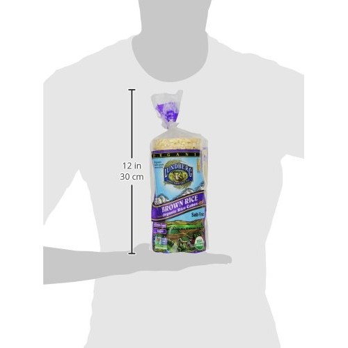 Lundberg Family Farms Organic Brown Rice Cakes, Salt-Free, 8.5 O