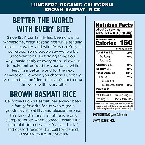 Lundberg Family Farms - Organic California Brown Basmati Rice, P...