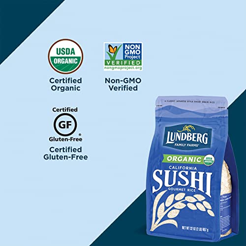 Lundberg Family Farms - Organic California Sushi Rice, Japanese ...