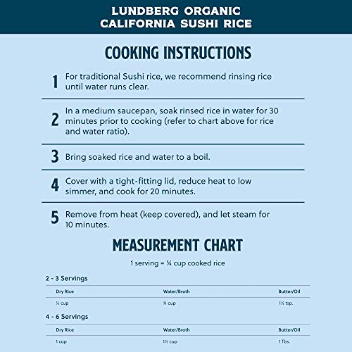 Lundberg Family Farms - Organic California Sushi Rice, Japanese ...