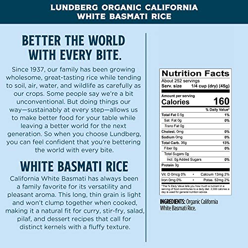 Lundberg Family Farms - Organic California White Basmati Rice, P