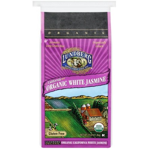 Lundberg Family Farms Organic Jasmine Rice, California White 25
