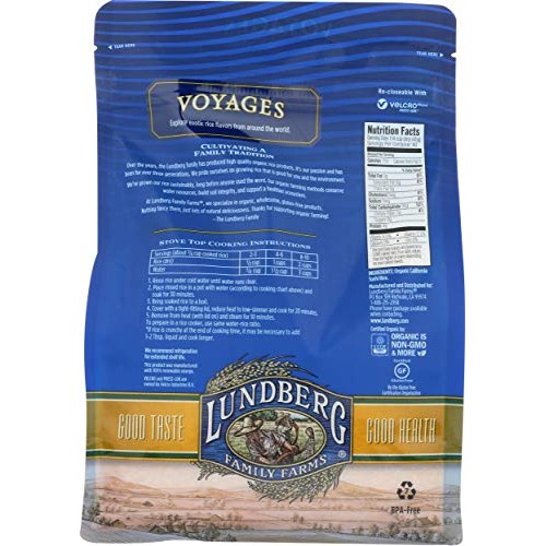 Lundberg Family Farms Organic Rice, White Sushi, 4 Pound