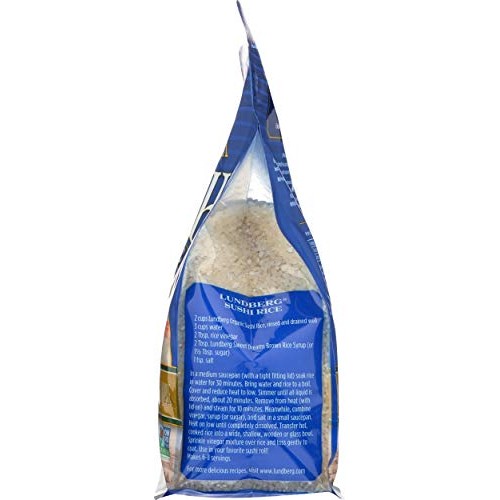 Lundberg Family Farms Organic Rice, White Sushi, 4 Pound