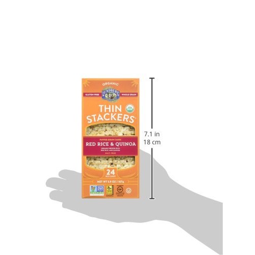 Lundberg Family Farms Organic Thin Stackers Grain Cakes, Red Ric