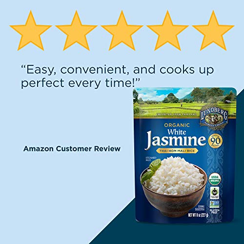 Lundberg Family Farms Organic White Jasmine Rice, Thai Hom Mali,