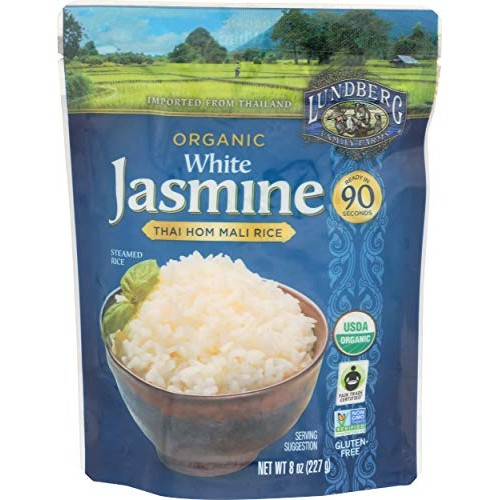 Lundberg Family Farms Organic White Jasmine Rice, Thai Hom Mali,