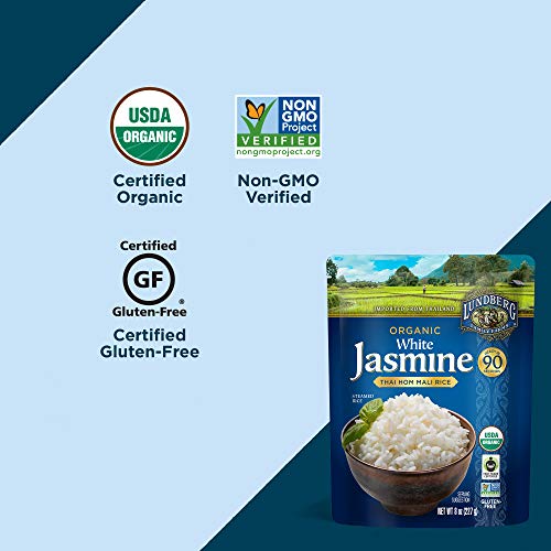 Lundberg Family Farms Organic White Jasmine Rice, Thai Hom Mali,
