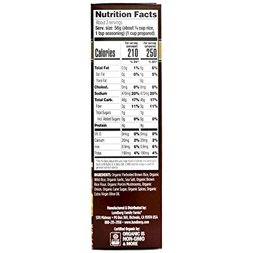 Lundberg Family Farms Organic Whole Grain And Wild Rice, Wild Po