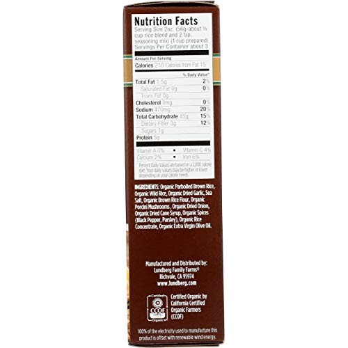 Lundberg Family Farms, Rice Whole Grain With Wild Porcini Mushro