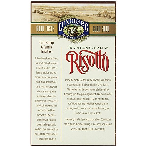 Lundberg Family Farms Risotto, Porcini Mushroom, 5.9 Ounce Pack