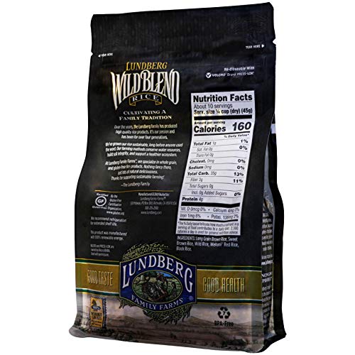 Lundberg, Gourmet Blends, Wild Blend Rice, 16 Oz 454 G Lundber