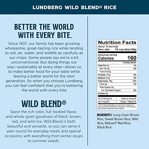 Lundberg, Gourmet Blends, Wild Blend Rice, 16 Oz 454 G Lundber