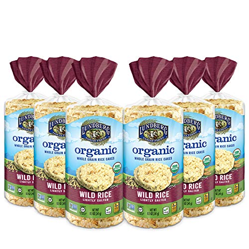 Lundberg Organic Brown Rice Cakes, Wild Rice, 8.5Oz 6 Count, G