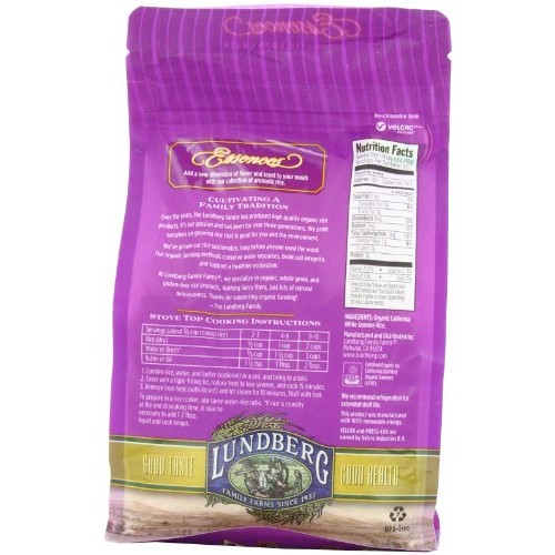 Lundberg Organic California White Jasmine Rice, 32 Ounce