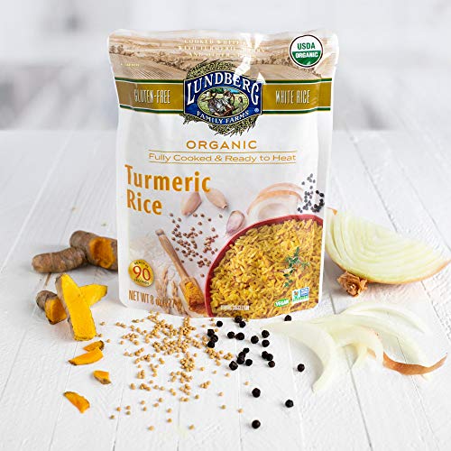 Lundberg Organic Fully Cooked &Amp; Ready To Heat White Rice, Turmer