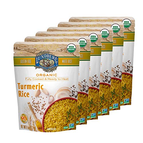 Lundberg Organic Fully Cooked &Amp; Ready To Heat White Rice, Turmer