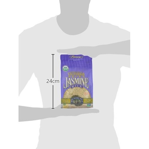 Lundberg Organic Rice - Jasmine Brown, 32 Ounce Pack Of 1