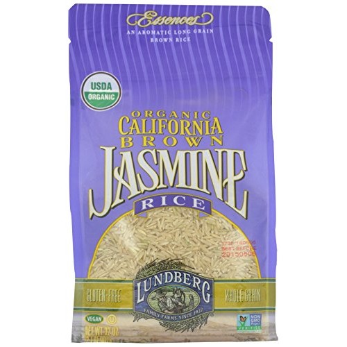 Lundberg Organic Rice - Jasmine Brown, 32 Ounce Pack Of 1
