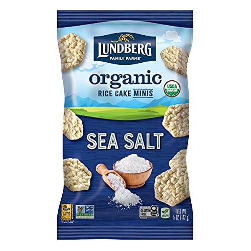 Lundberg Organic Sea Salt Rice Cake Minis, 5Oz, Gluten-Free, Veg