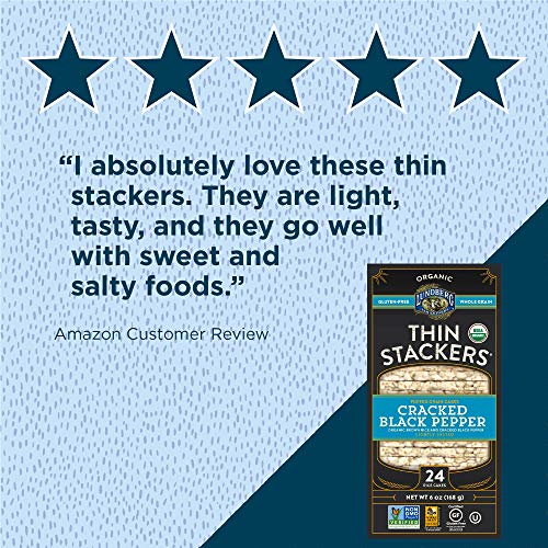 Lundberg Organic Thin Stackers, 6Oz 6 Count, Gluten-Free, Vega